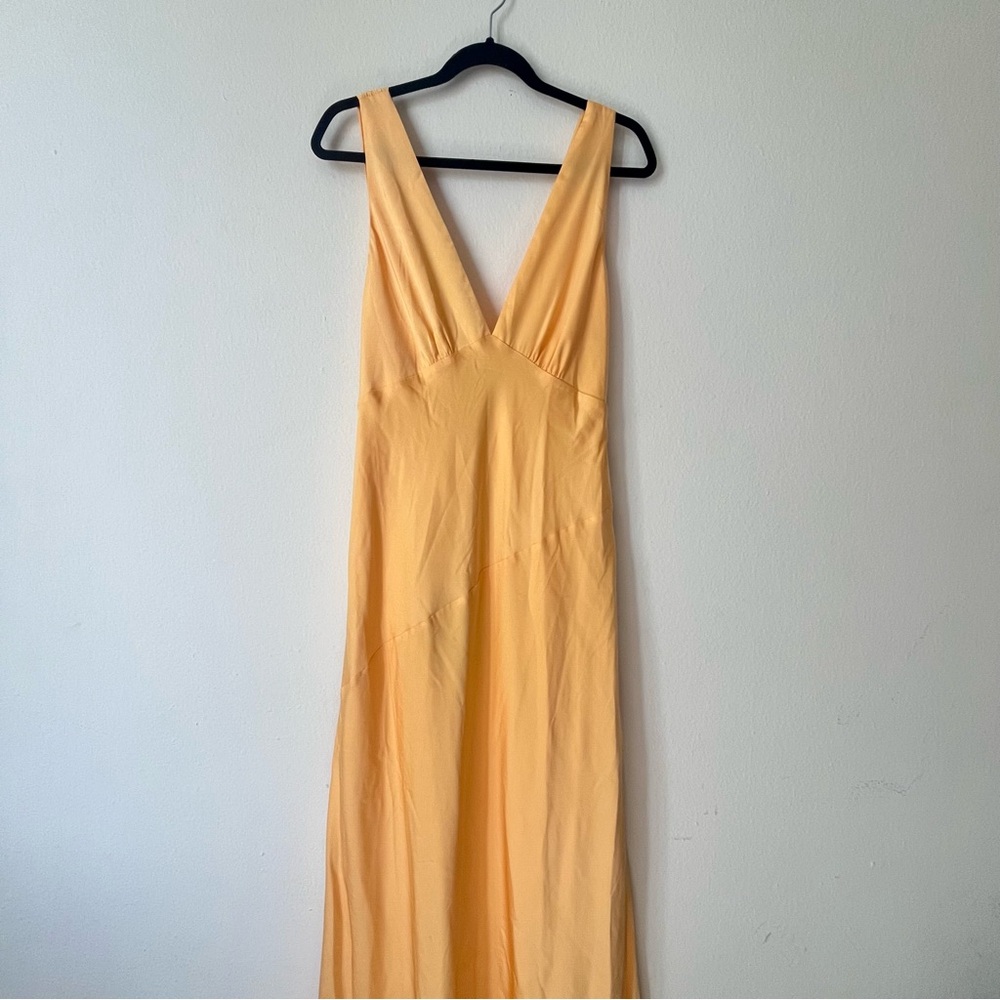 Meshki Backless Dress in Soft Yellow